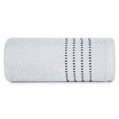 Ręcznik FIORE z ozdobnym stębnowaniem na bordiurze Eurofirany - 30 x 50 cm - srebrny 2