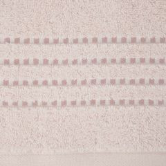 Ręcznik FIORE z ozdobnym stębnowaniem na bordiurze Eurofirany - 70 x 140 cm - różowy 3