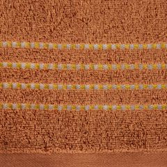 Ręcznik FIORE pomarańczowy z ozdobnym stebnowaniem na bordiurze Eurofirany - 30 x 50 cm - pomarańczowy 3