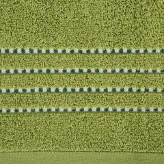 Ręcznik FIORE oliwkowy z ozdobnym stebnowaniem na bordiurze Eurofirany - 50 x 90 cm - oliwkowy 3