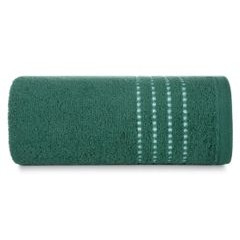 Ręcznik kąpielowy FIORE zielony z ozdobnym stebnowaniem na bordiurze Eurofirany - 70 x 140 cm - zielony 2
