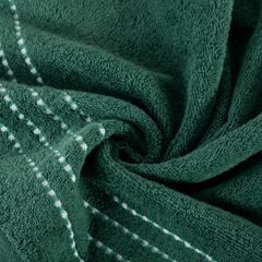 Ręcznik FIORE z ozdobnym stębnowaniem na bordiurze Eurofirany - 70 x 140 cm - zielony 4
