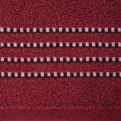 Ręcznik FIORE z ozdobnym stębnowaniem na bordiurze Eurofirany - 50 x 90 cm - czerwony 3