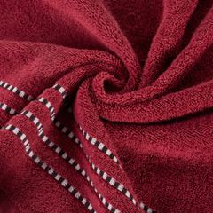 Ręcznik FIORE z ozdobnym stębnowaniem na bordiurze Eurofirany - 50 x 90 cm - czerwony 4