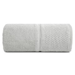 Ręczniki IBIZA z bawełny z efektowną bordiurą Eurofirany - 30 x 50 cm - stalowy 2