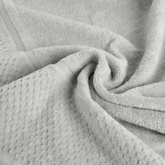 Ręczniki IBIZA stalowy z bawełny z efektowną bordiurą Eurofirany - 50 x 90 cm - stalowy 4