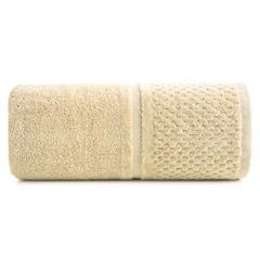 Ręczniki IBIZA z bawełny z efektowną bordiurą Eurofirany - 30 x 50 cm - beżowy 2