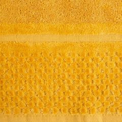 Ręczniki IBIZA musztardowy z bawełny z efektowną bordiurą Eurofirany - 30 x 50 cm - musztardowy 3