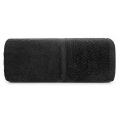 Ręczniki IBIZA z bawełny z efektowną bordiurą Eurofirany - 30 x 50 cm - czarny 2