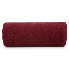 Gładki ręcznik kąpielowy z bawełny Eurofirany - 50 x 100 cm - bordowy 1