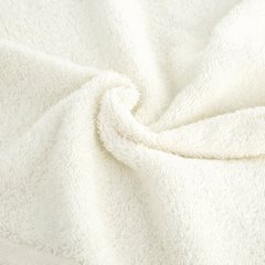 Gładki ręcznik kąpielowy z bawełny Eurofirany - 50 x 100 cm - kremowy 4