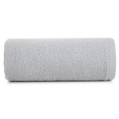 Gładki ręcznik kąpielowy z bawełny Eurofirany - 50 x 90 cm - srebrny 2