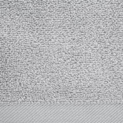 Gładki ręcznik kąpielowy z bawełny Eurofirany - 50 x 90 cm - srebrny 3