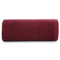 Gładki ręcznik kąpielowy z bawełny Eurofirany - 50 x 90 cm - bordowy 2