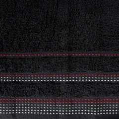 Ręcznik łazienkowy POLA z ozdobnym stębnowaniem Eurofirany - 30 x 50 cm - czarny 3