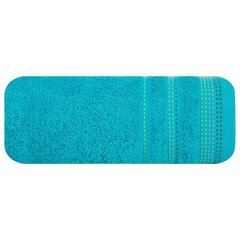 Ręcznik łazienkowy POLA z ozdobnym stębnowaniem Eurofirany - 50 x 90 cm - turkusowy 2