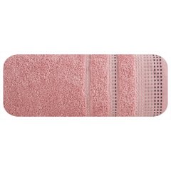 Ręcznik łazienkowy POLA z ozdobnym stębnowaniem Eurofirany - 30 x 50 cm - pudrowy róż 2