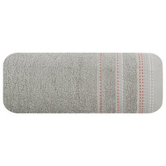 Ręcznik łazienkowy POLA z ozdobnym stębnowaniem Eurofirany - 50 x 90 cm - popielaty 2