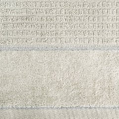 Ręcznik GLORY 2 beżowy z welwetową bordiurą zdobioną srebrną nicią Eurofirany - 50 x 90 cm - beżowy 3