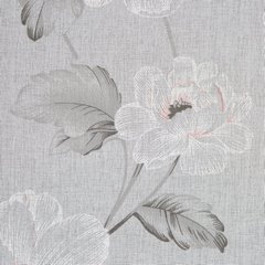 Dekoracja okienna BESSY z motywem kwiatów z etaminy Eurofirany - 140 x 250 cm - biały 3
