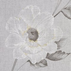 Firana biała BESSY z motywem kwiatowym z etaminy Eurofirany - 140 x 250 cm - biały 3
