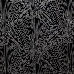 Zasłona GOJA z welwetu z motywem roślinnym Pierre Cardin Eurofirany - 140 x 250 cm - czarny 3