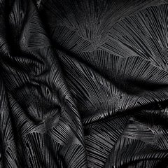 Zasłona GOJA z welwetu z motywem roślinnym Pierre Cardin Eurofirany - 140 x 250 cm - czarny 4