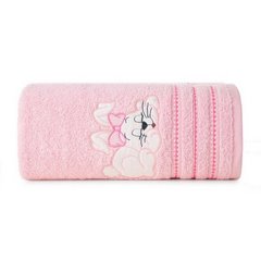 BABY 35 bawełniany ręcznik kąpielowy dla dziecka Eurofirany - 50 x 90 cm - różowy 1