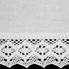 Zazdrostka z matowej tkaniny z koronką CLARIE Eurofirany - 150 x 60 cm - biały 3