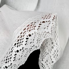 Zazdrostka z matowej tkaniny z koronką CLARIE Eurofirany - 150 x 60 cm - biały 4