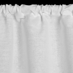 Zazdrostka z matowej tkaniny z koronką CLARIE Eurofirany - 150 x 60 cm - biały 5