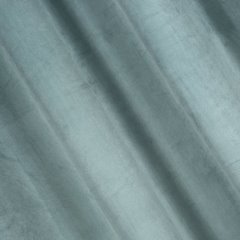 Melanie niebieska matowa zasłona z welwetu na taśmie 140x270 cm Eurofirany - 140 x 270 cm - szałwiowy 2