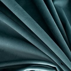 Zasłona MELANIE z matowego welwetu Eurofirany - 140 x 250 cm - ciemnoturkusowy 4