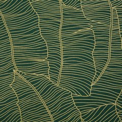 Komplet pościeli METALIC 5 ciemnozielony z motywem liści palmy z satyny bawełnianej w ozdobnym pudełku Eurofirany - 220 x 200 cm - ciemnozielony 3