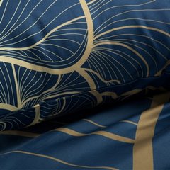 Komplet pościeli ciemnoniebieskiej z kolekcji PREMIUM z makosatyny bawełnianej Eurofirany - 220 x 200 cm - ciemnoniebieski 4