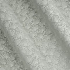 Zasłona JULIA z wytłaczanego welwetu ze wzorem geometrycznym Eurofirany - 140 x 250 cm - szary 2
