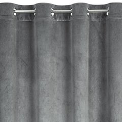 Zasłona LILI z wytłaczanego welwetu Eurofirany - 140 x 250 cm - szary 5