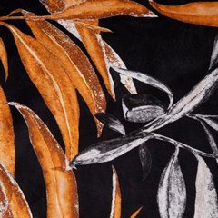 Zasłona ZOJA z welwetu w stylu botanic Pierre Cardin Eurofirany - 140 x 250 cm - czarny 3