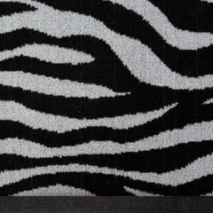 Ręcznik kąpielowy ZEBRA z bawełny z wzorem pasków zebry Eurofirany - 50 x 90 cm - czarny 4