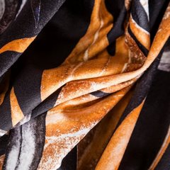 Zasłona ZOJA z welwetu w stylu botanic Pierre Cardin Eurofirany - 140 x 270 cm - czarny 4