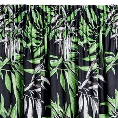 Zasłona ZOJA z welwetu w stylu botanic Pierre Cardin Eurofirany - 140 x 270 cm - czarny 5