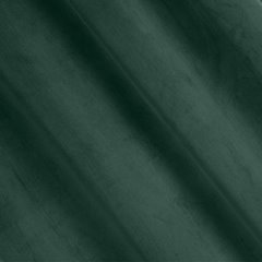 Carmen zielony zasłona z matowego welwetu z upinaczem na przelotkach 140x270 cm Eurofirany - 140 x 270 cm - ciemnozielony 2