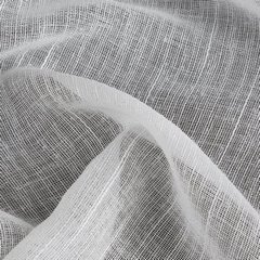 Firana CARLA o strukturze deszczyku z etaminy Eurofirany - 140 x 250 cm - biały 4