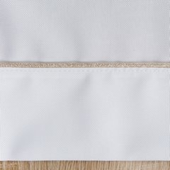 Obrus biały MADELE klasyczny ze złotą lamówką Eurofirany - 85 x 85 cm - biały 1