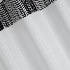 Firana JASPER zdobiona frędzlami z cekinów z etaminy Eurofirany - 140 x 250 cm - biały 2