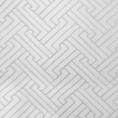 Zasłona ISLA z matowego welwetu z żakardowym geometrycznym wzorem Eurofirany - 140 x 250 cm - biały 3