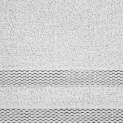 Ręcznik RIKI zero twist z bordiurą w paski Eurofirany - 30 x 50 cm - biały 3