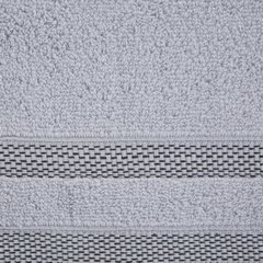 Ręcznik RIKI zero twist z bordiurą w paski Eurofirany - 30 x 50 cm - jasnopopielaty 3