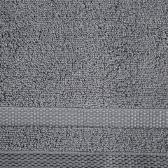 Ręcznik RIKI zero twist z bordiurą w paski Eurofirany - 30 x 50 cm - stalowy 3