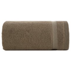 Ręcznik RIKI zero twist z bordiurą w paski Eurofirany - 30 x 50 cm - brązowy 2
